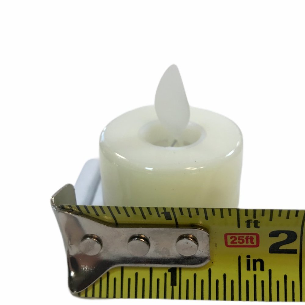 LED Ivory Flickering Flame Tea Lights 12 piece set - Picture 4 of 4